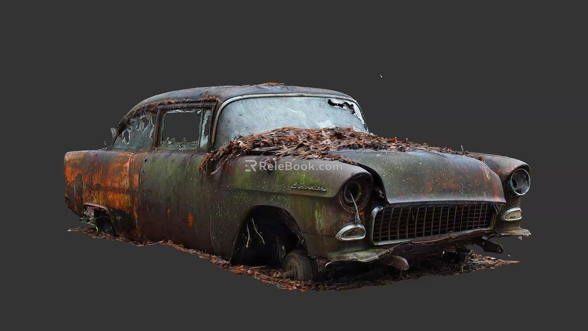 scrapped car 3d model