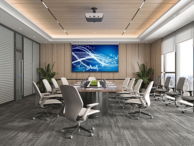 Modern Conference Room 3d model