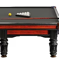 Wooden Billiard Tables Sports Equipment with Balls Cue Sticks and Triangle Rack Design