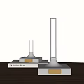 Nordic metal table lamp candle atmosphere lamp 3d model