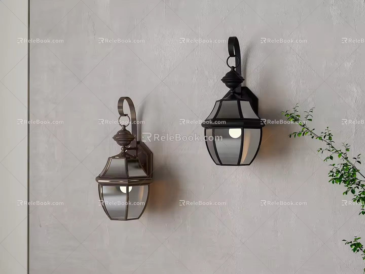 American Wall Lamp 3d model
