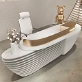Modern Front Desk 3d model