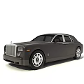 Black Luxury Sedan With Silver Grille Chrome Wheels And Classic Design