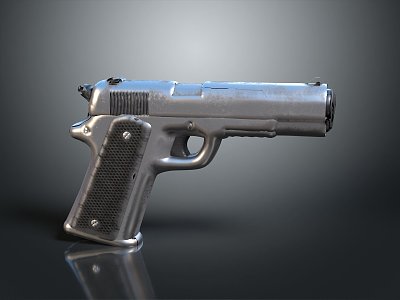 pistol semi-automatic pistol automatic pistol modern weapon hot weapon hot weapon gun military 3d model