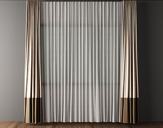 Modern Curtains 3d model