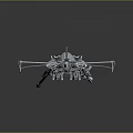 Modern fighter sci-fighter sci-fighter space fighter 3d model