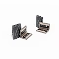Black And Silver Electronic Accessory Boxes With Open Lids And Brand Logos