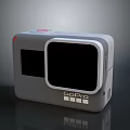 Grey GoPro Camera Featuring Dual Screens Front Display And Modern Design