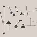 Modern Black Wall Lamps With Different Stylish Designs For Home Interior Decoration