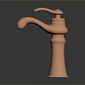 Elegant Copper Bathroom Faucet With Modern Single Handle Design And Shiny Finish