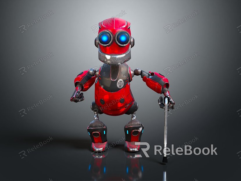 Robot Robot Assistant Small Robot Robot Butler Robot Butler Figure Game Figure model