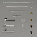 Brass Door Handles With Various Styles And Shapes For Home Decoration