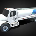 White Fuel Tanker Truck With Alan Power Logo For Energy Transportation