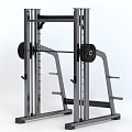 Sturdy Heavy Duty Metal Power Rack With Weight Plates For Strength Training