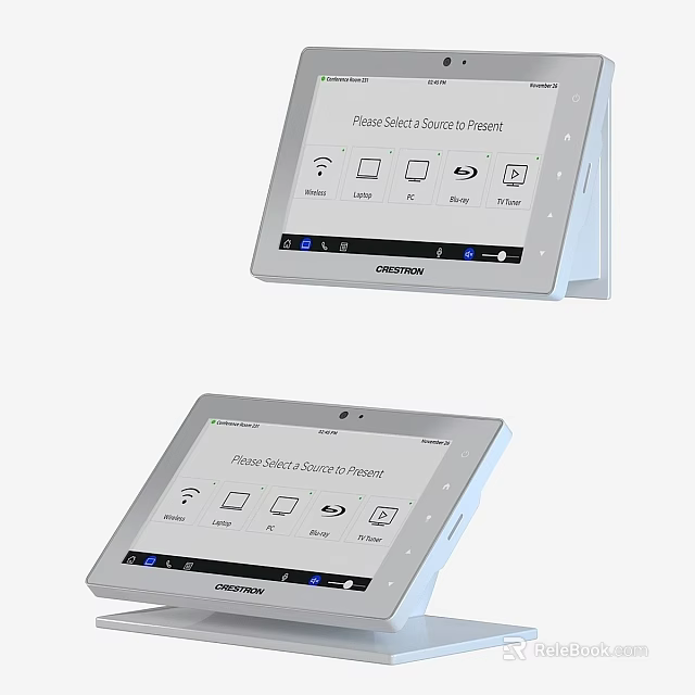 Smart Household Appliances Featuring Modern Touchscreen Control Panels and Digital Interface 3d model