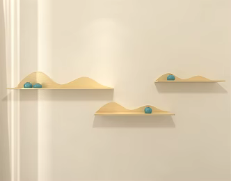 Modern Wall Storage Rack Creative Storage Rack Wall Decorations 3d model