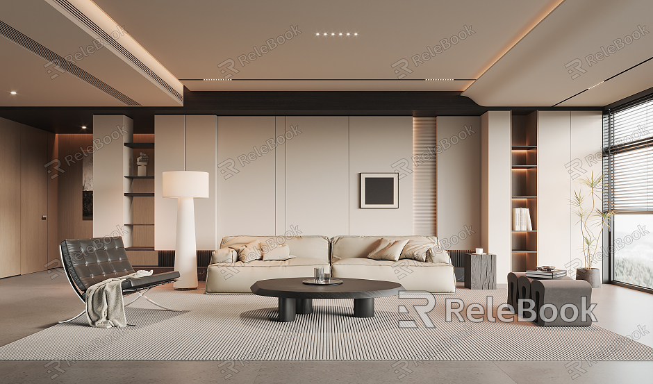 Modern Living Room Minimalist Living Room model