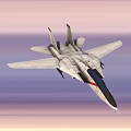 Different Types of Fighter Jets and Military Helicopters Flying in Sunset Sky
