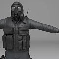 Next Generation Character Warrior Soldier Special Forces Drug Mask Terrorist Counter-terrorism Elite 3d model