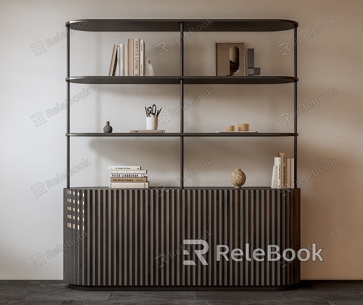 Modern bookcase model