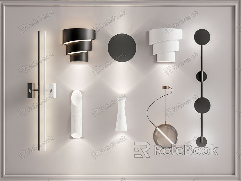 Modern wall lamp model