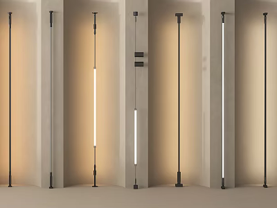 Sleek Modern Wall Washer Lights With Various Styles And Bright Illumination Effects 3d model