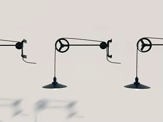 Pendant lamp for industrial LOFT chandelier 3d model