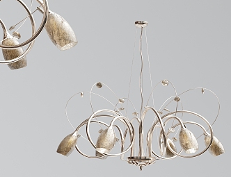 Modern chandelier multi-head chandelier 3d model