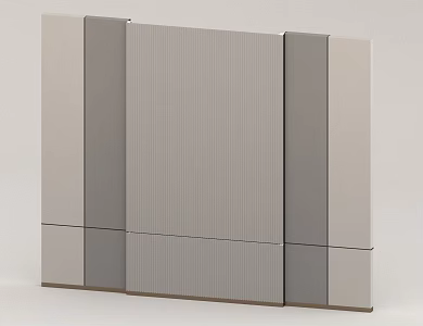 Background wall simple wall panel 3d model