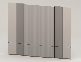 Background wall simple wall panel 3d model