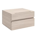 Light Wood Chest of Drawers With Two Drawers And Minimalist Design