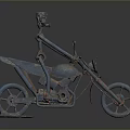 Artistic Metal Bicycle Sculpture With Human Figure And Detailed Craftsmanship