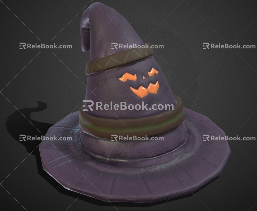 Hat Pointed Hat Witch Hat 3d model