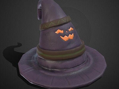 Hat Pointed Hat Witch Hat 3d model