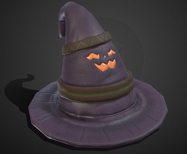 Hat Pointed Hat Witch Hat 3d model