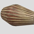 Traditional Agricultural Equipment With Wooden Striped Woven Cylindrical Design For Grain Storage