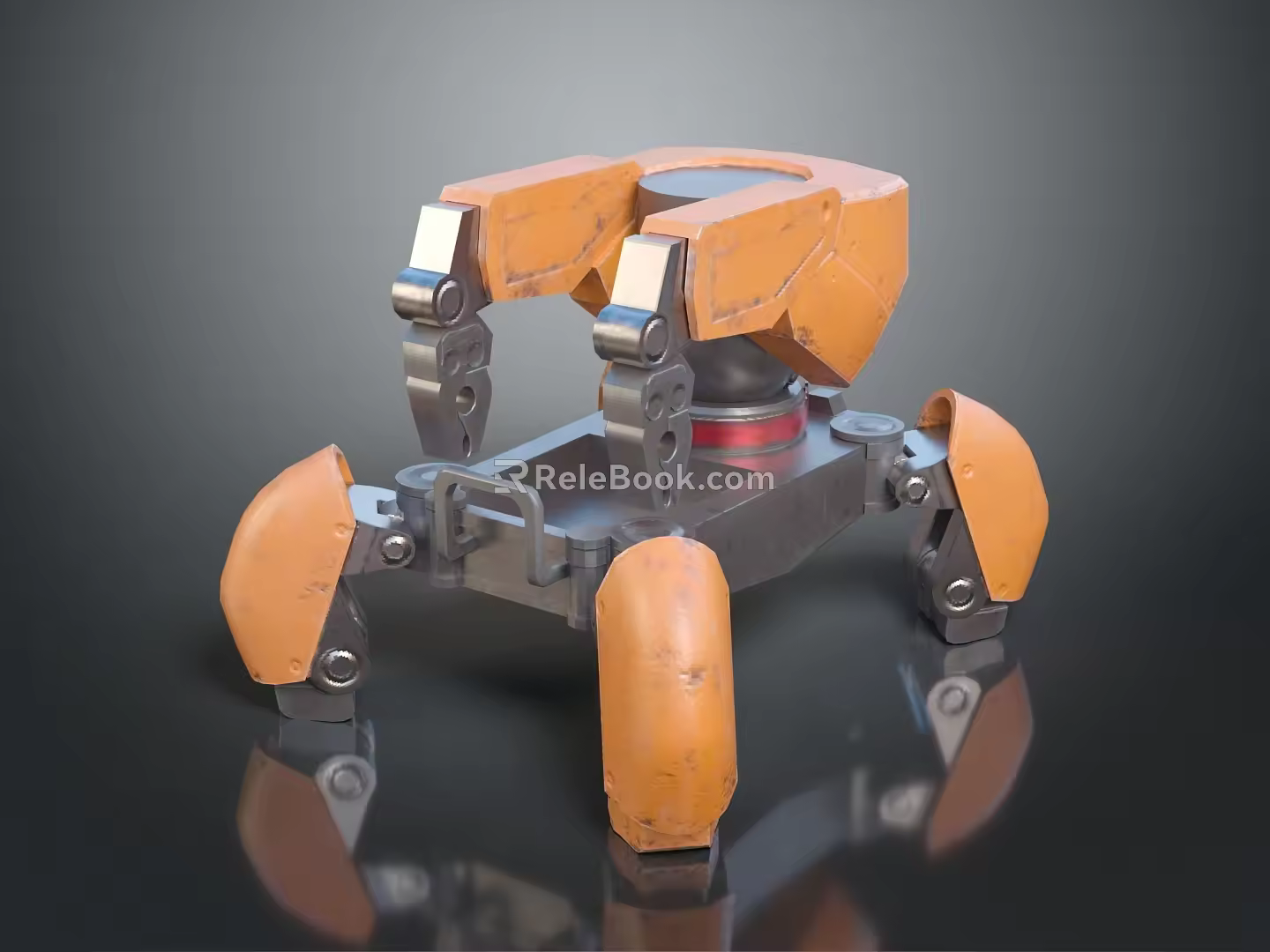 Robot Spider Robot Mecha Spider Science Fiction Spider Mechanical Spider Battery Spider Tower Defense 3d model