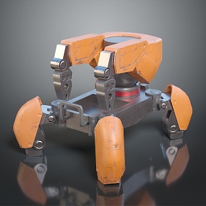 Robot Spider Robot Mecha Spider Science Fiction Spider Mechanical Spider Battery Spider Tower Defense 3d model