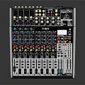 Professional Commercial Audio Mixing Console With Multiple Knobs Faders And Input Interfaces
