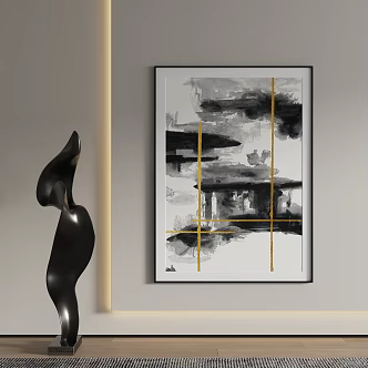 modern decorative painting 3d model