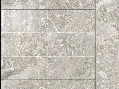 Elegant Modern Interior Marble Wall with Tile Texture and Pattern Design 3d model