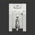 White Modern Robotic Arm Featuring Sleek Mechanical Structure And Industrial Design