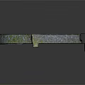 Ancient Weathered Stone Wall Structure With Mossy Surface And Aged Texture