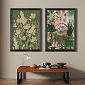 French retro decorative painting 3d model