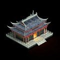 Chinese temple 3d model