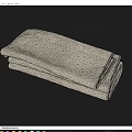 Premium Soft Absorbent White Cotton Towels Neatly Stacked For Household Use