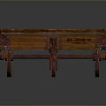 Rustic Wooden Platform Cart With Four Metal Casters And Textured Surface