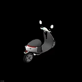 Modern White and Gray Electric Scooter with Comfortable Seat and Black Handlebar