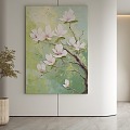 Modern plant painting decorative painting 3d model