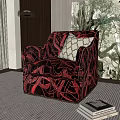 Wind single sofa 3d model